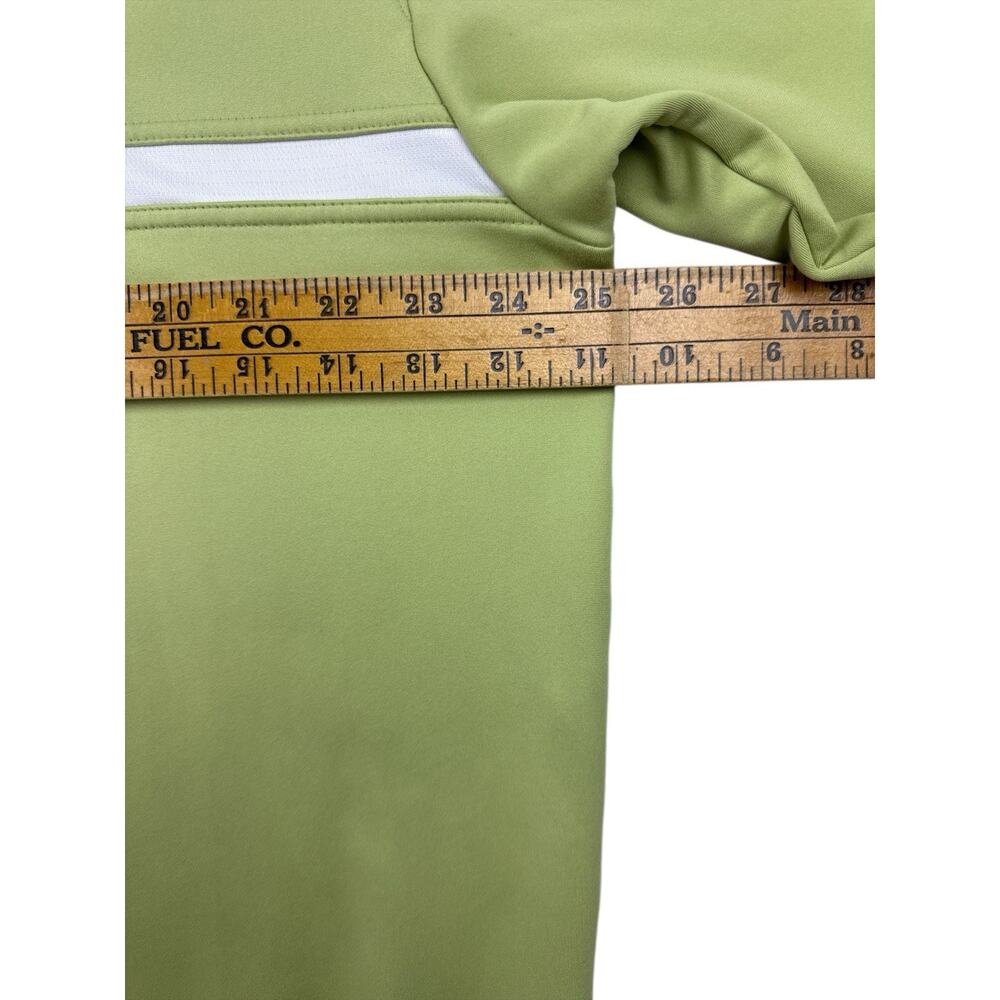 Nike Golf FIT DRY Full Zip Track Jacket Green White Soft Knit Activewear Men XL - Picture 8 of 10